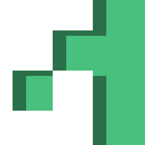 Generally large on the left and 