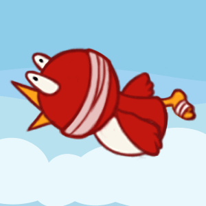 a badly frightened person