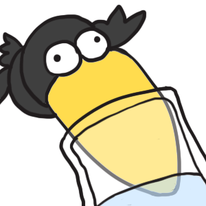 Crow drinking contest