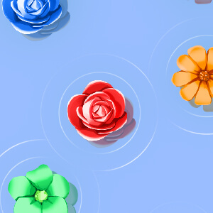 as if it were raining flowers