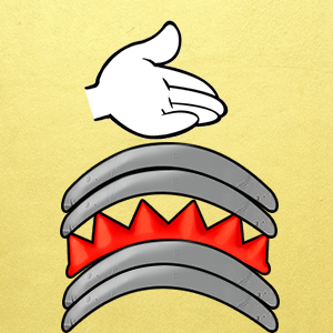 Brick splitting with bare hands