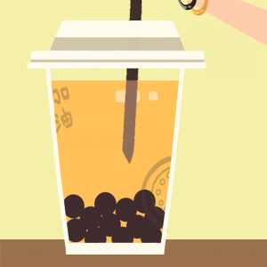 Autumn milk tea
