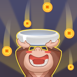 Money falls from the sky