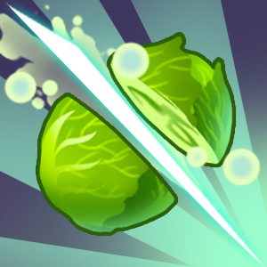 Chop melons and vegetables