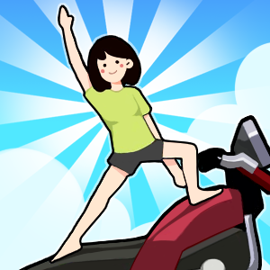 Open and hang motorcycle